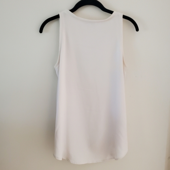 Loft Off-White Sleeveless Blouse - Picture 6 of 7